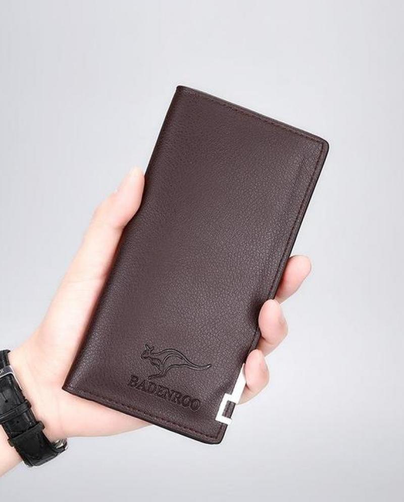 UNISEX VINTAGE LONG FOLD LEATHER WALLET