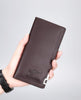 UNISEX VINTAGE LONG FOLD LEATHER WALLET