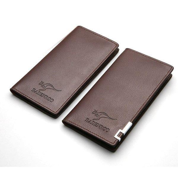 UNISEX VINTAGE LONG FOLD LEATHER WALLET